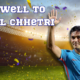 Indian football legend Sunil Chhetri waves goodbye in his retirement match.